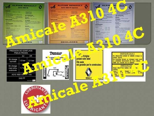 A310 Sticker Autocollants/stickers Collection d'autocollants pour nos VE, VF et VG ...
